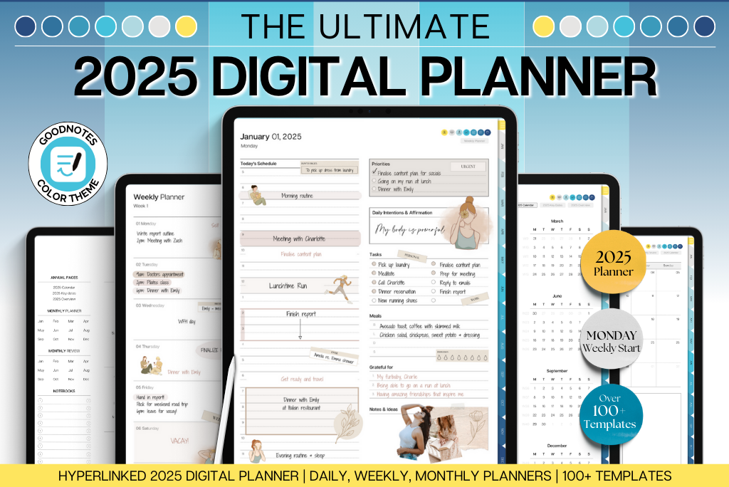 2025 Daily Planner - Blue