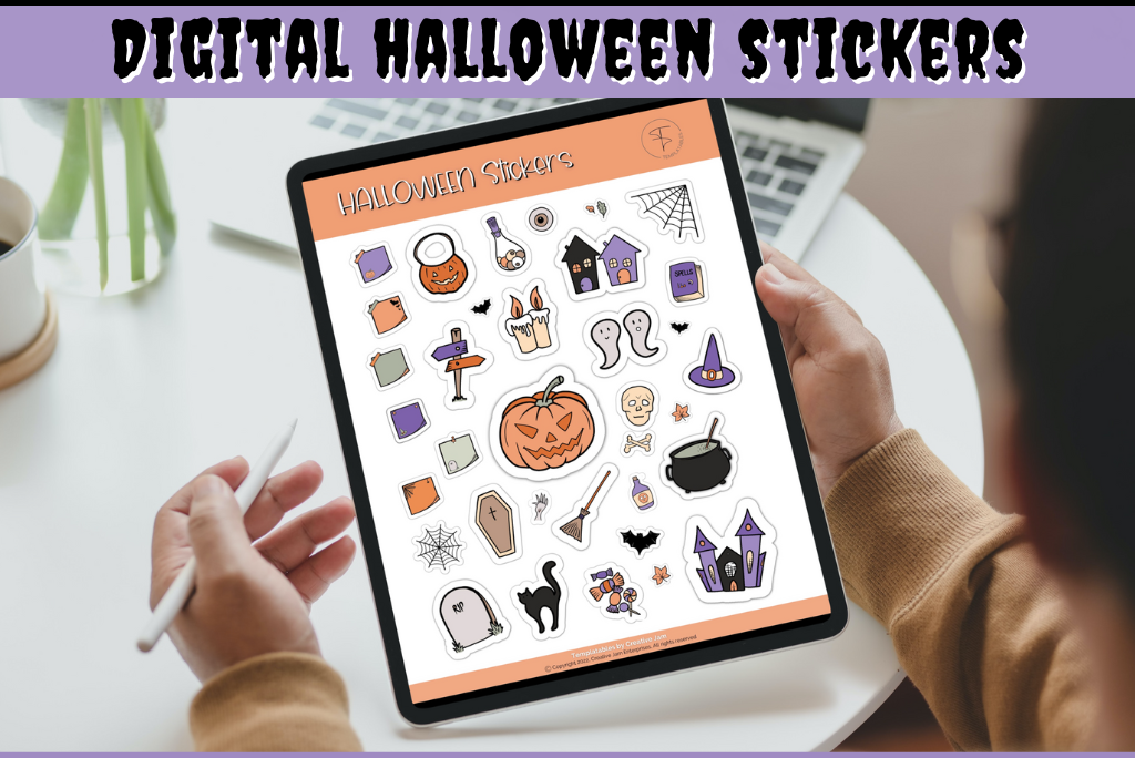 Digital HALLOWEEN Stickers Pack