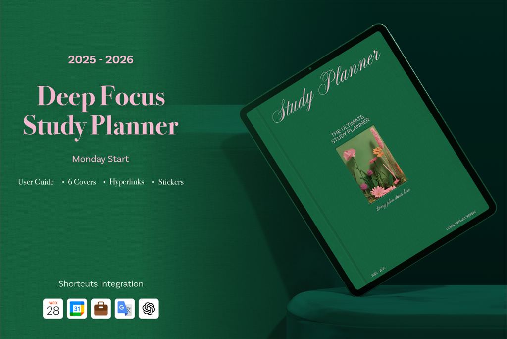 2025-2026 Deep Focus Study Planner (ChatGPT Integration)