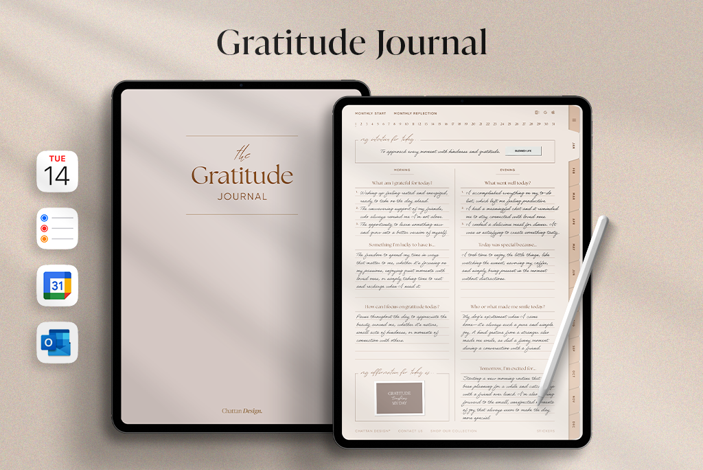 Gratitude Journal by Chattan Design