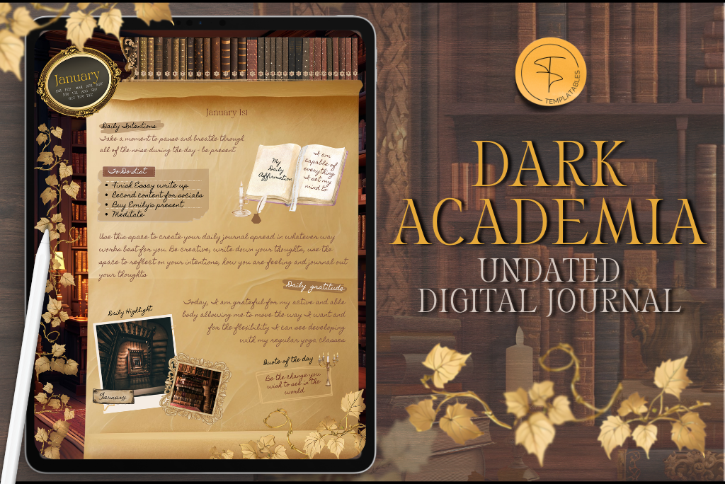 Dark Academia Daily Journal