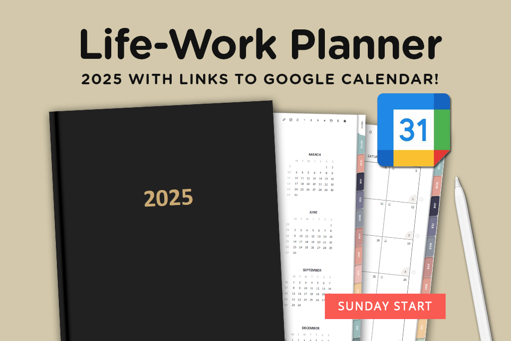 2025 Planner Pro Google Portrait (Dimanche)