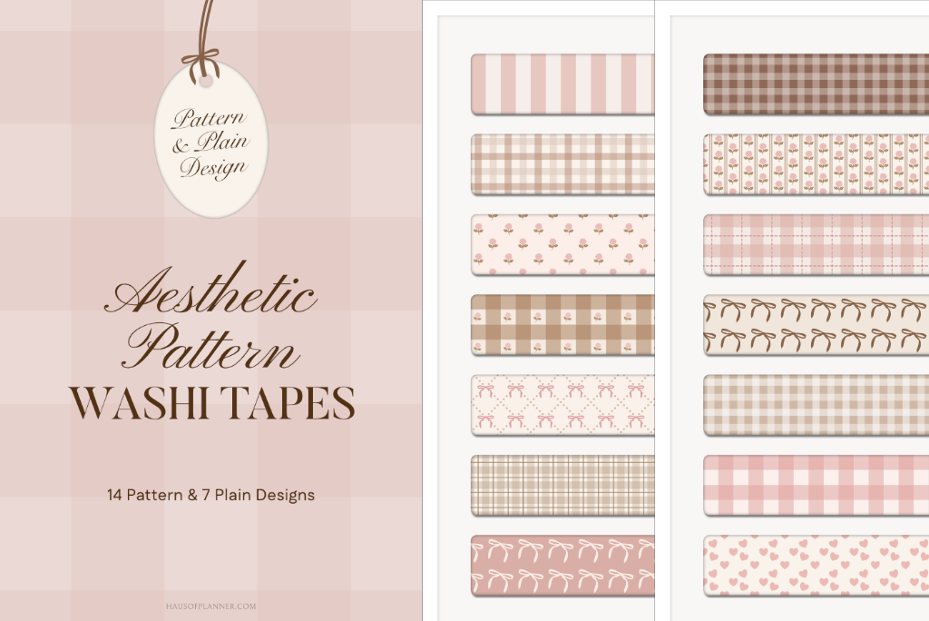 Aesthetic Pattern Washi Tapes