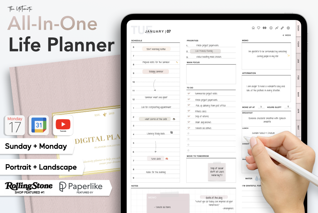 The 2025 All-In-One Life Planner - Pink