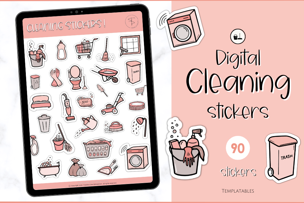 Digital CLEANING Stickers