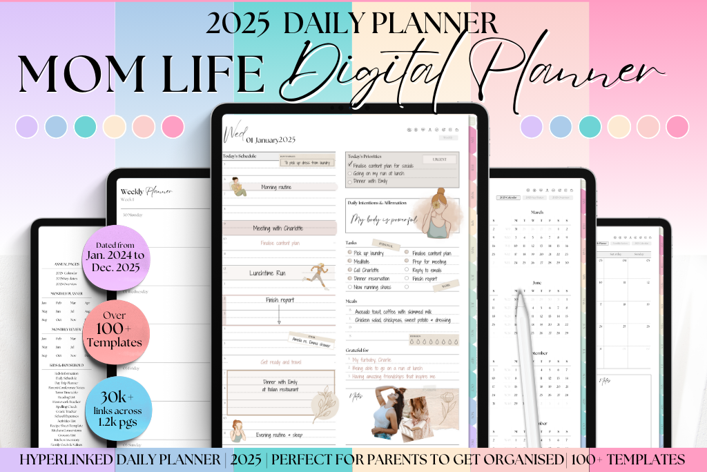 2025 Digital 'Mom Life' Planner