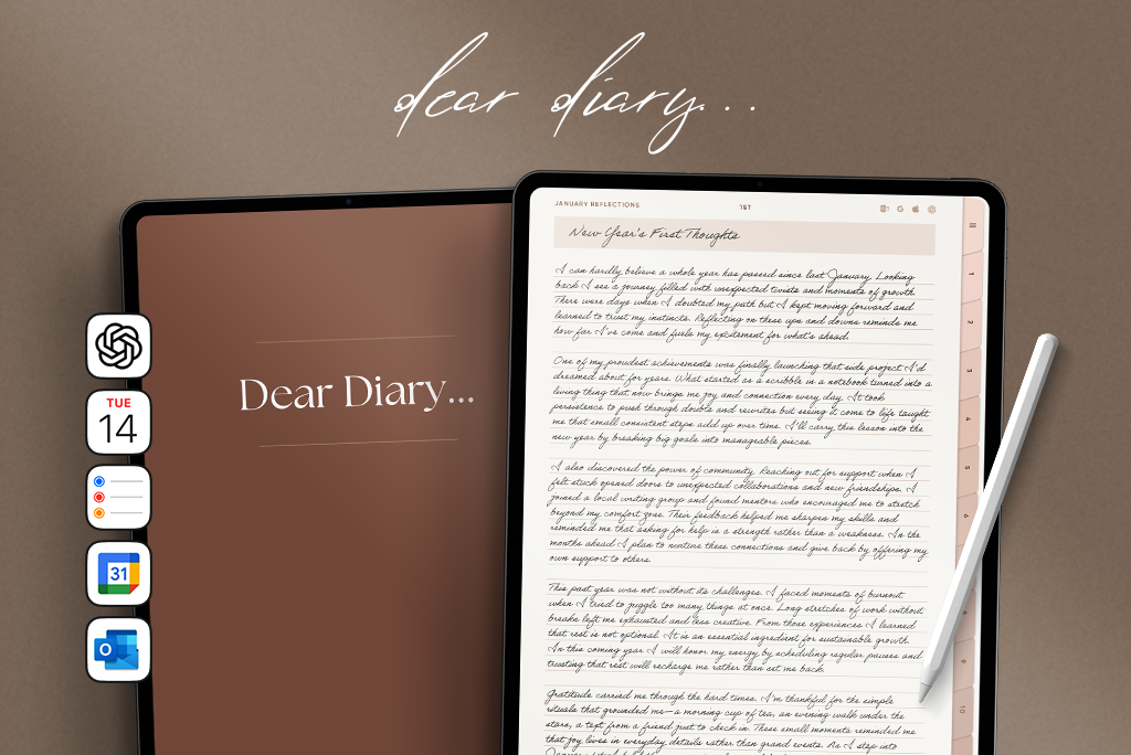 Dear Diary Notebook (Off-White)