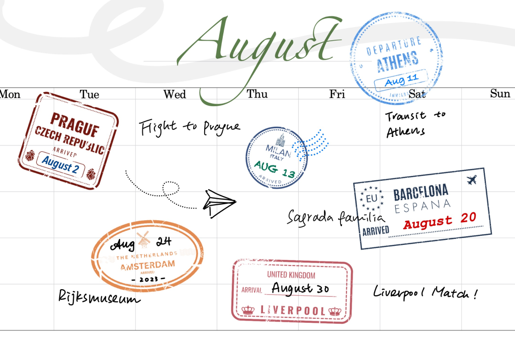 Passport Stamp Travel Stickers