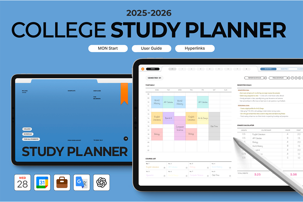 The Ultimate College Study Planner The Ultimate College Study Planner