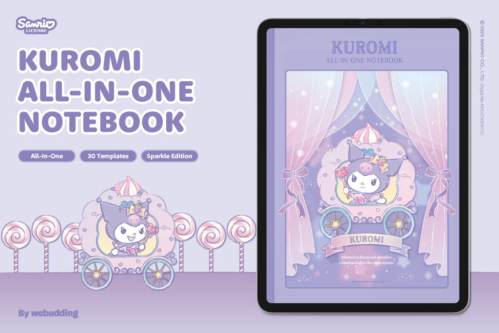 Kuromi All-In-One Notebook <Sparkle Edition>