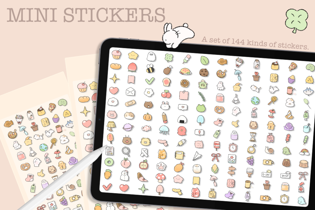 Cute Daily Mini Sticker Pack