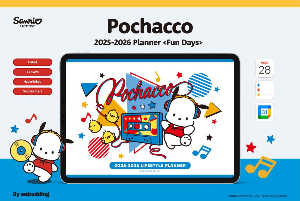 Pochacco 2025-2026 Planner <Fun Days>