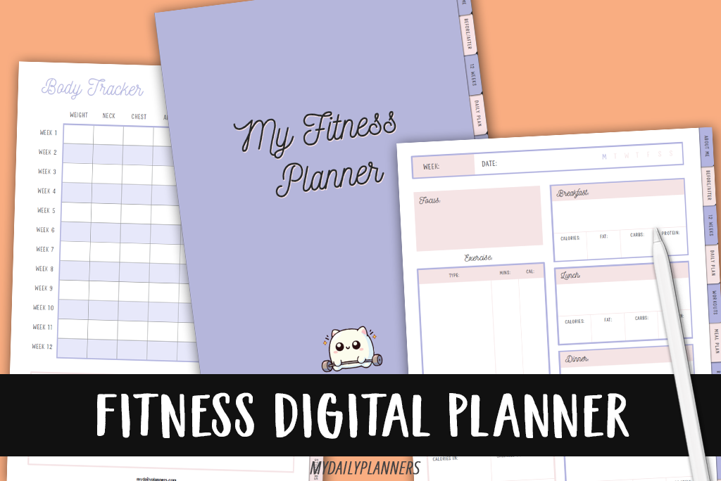 สมุดแผนงานเพื่อความแข็งแรงโดย Mydailyplanners 