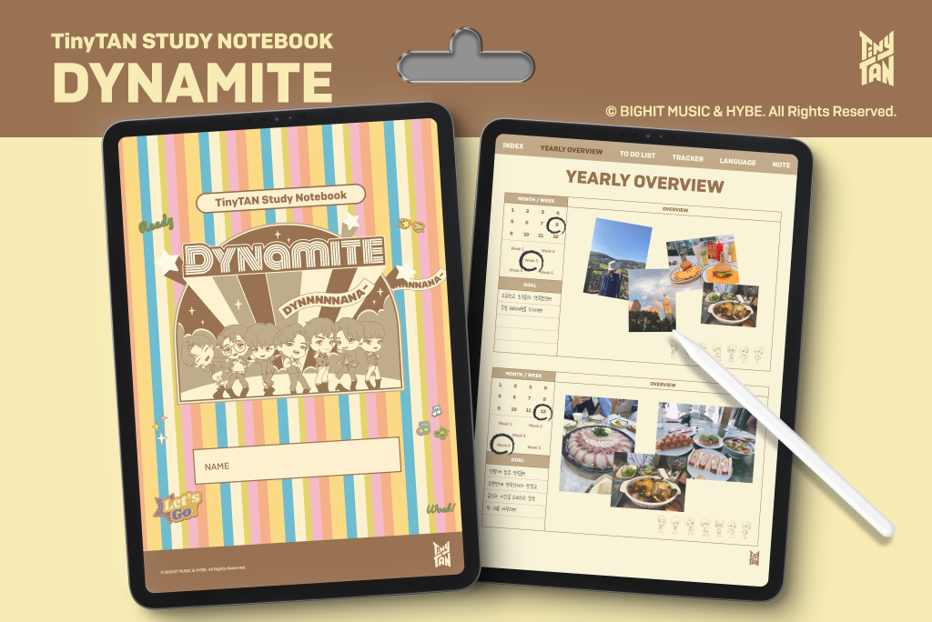 Cuaderno de estudio TinyTAN  [Dynamite]