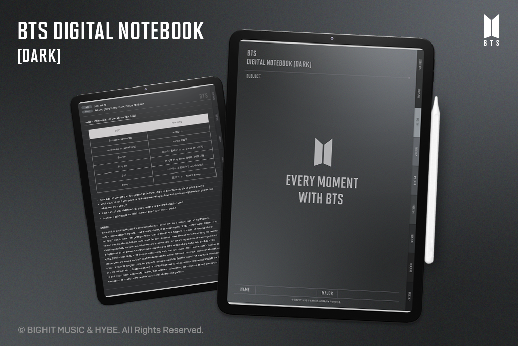 BTS Notebook (Dark)