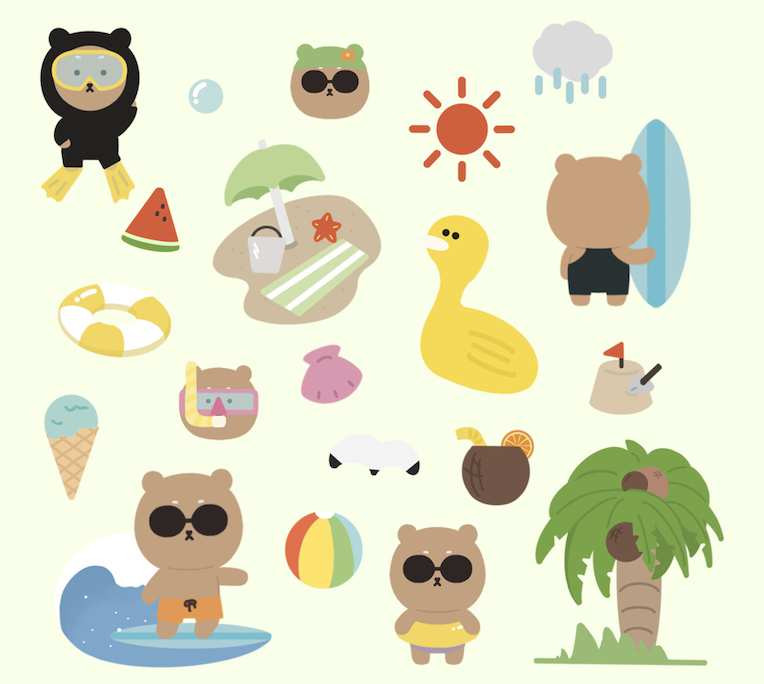 Beach Stickers