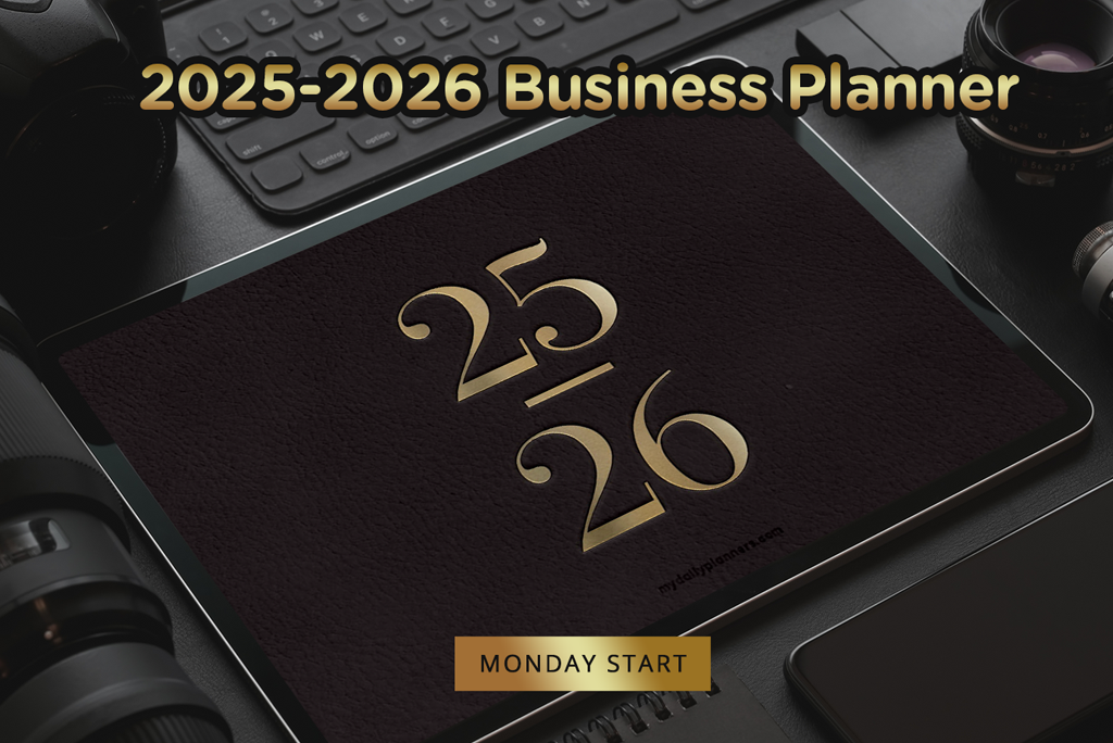 2025-2026 Zakelijke Digitale Planner (Maandag)