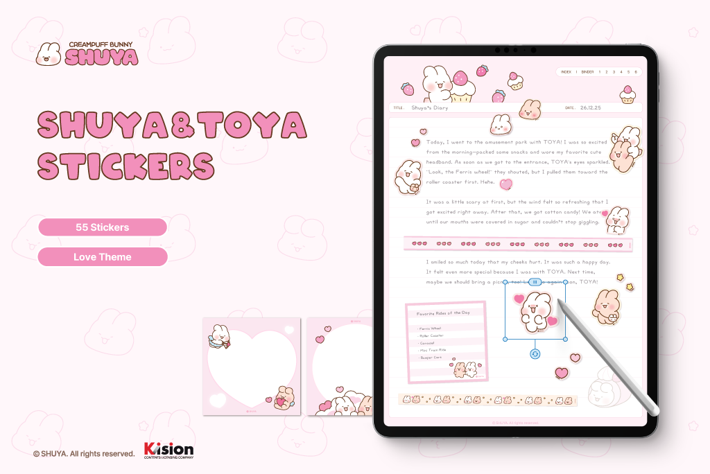 SHUYA & TOYA Sticker Pack <Love>