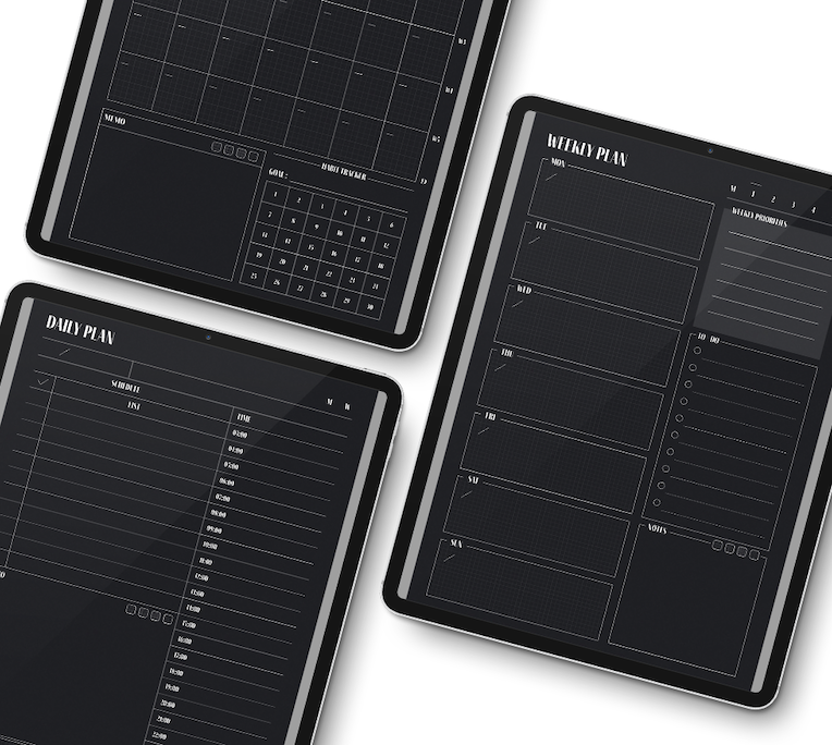 Dark Mode Time Planner