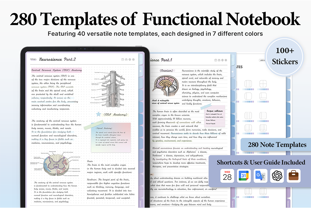 280 Templates of Blue Notebook 280 Templates of Blue Notebook