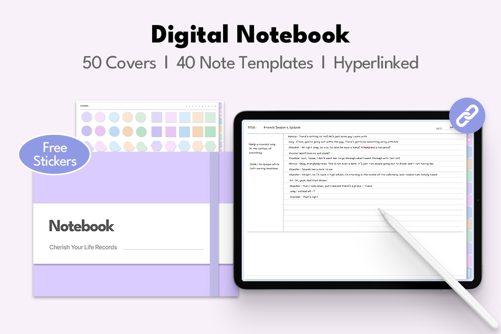 40 Templates of Colorful Notebook