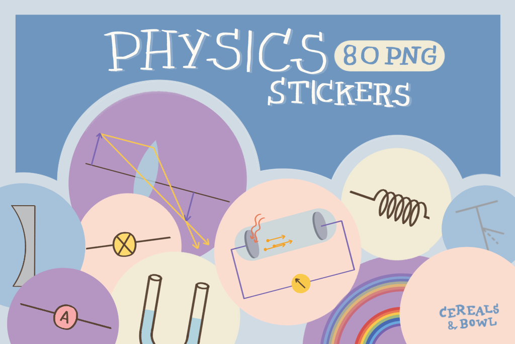 Pacchetto di Sticker Deco di Fisica