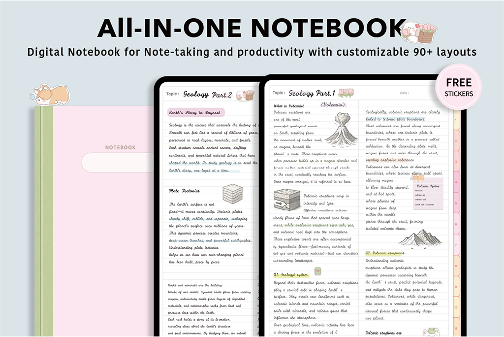 All-in-one Notebook (Pink)