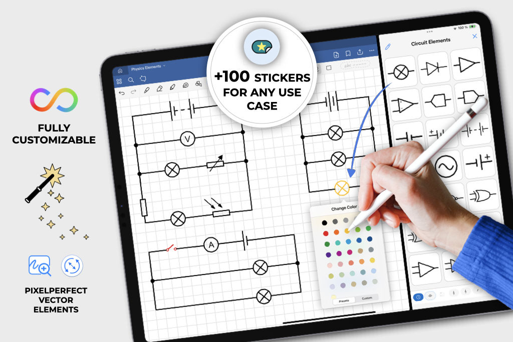 Circuit Generator - Editable Physics Stickers