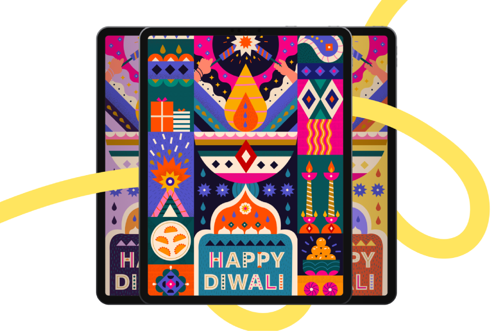 Diwali-Themed Notebook Cover