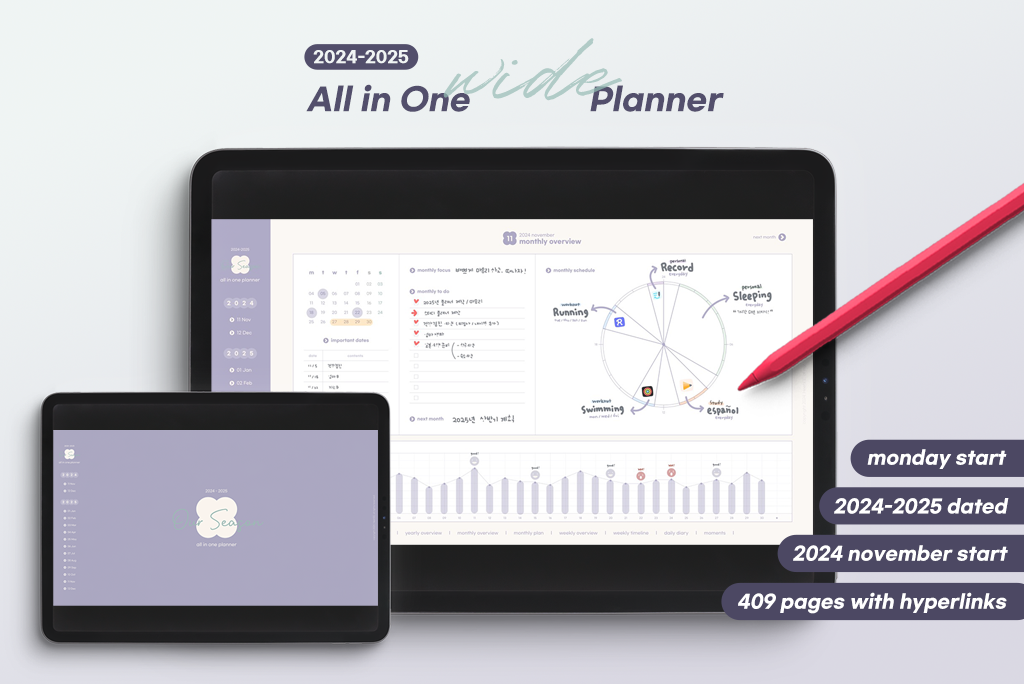 2025 Simple Planner (สีม่วง)