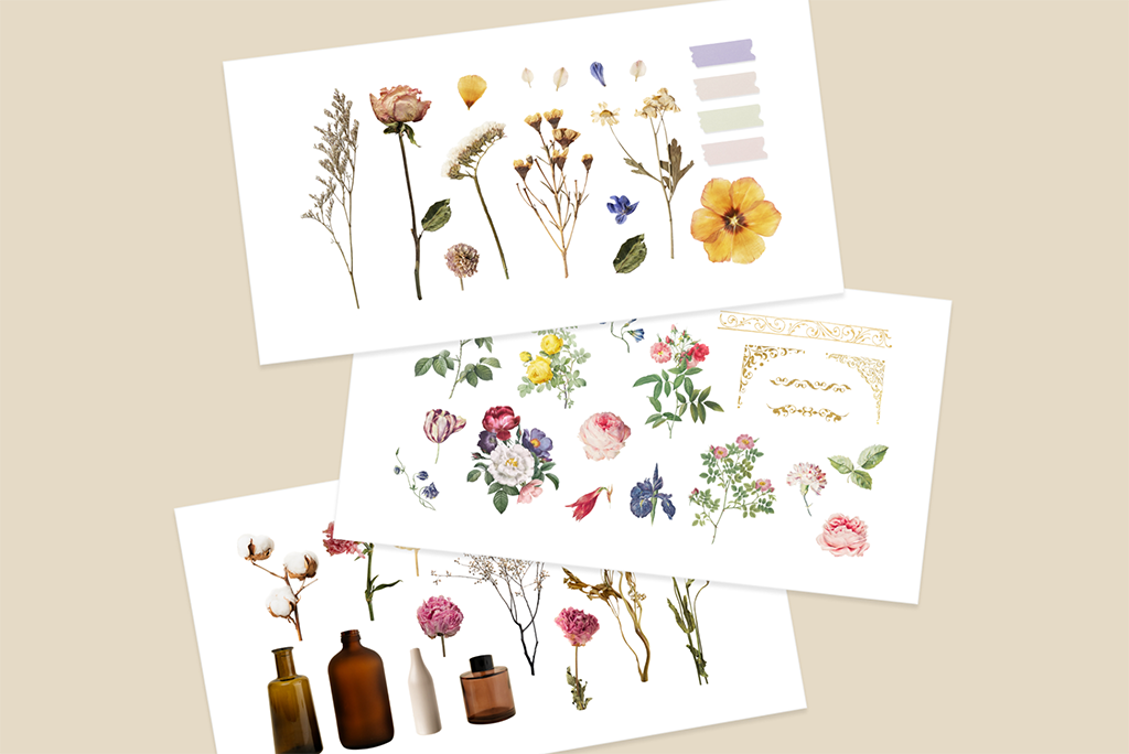 "Must have it" Flower Sticker Set