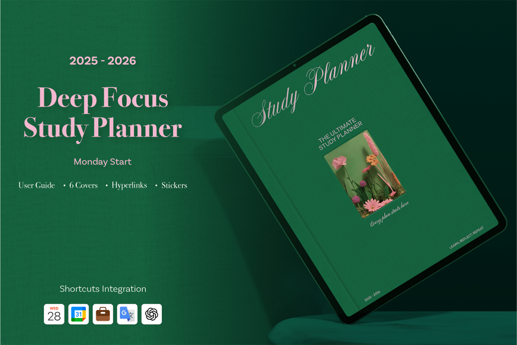 2025-2026 Deep Focus Study Planner (ChatGPT Integration)