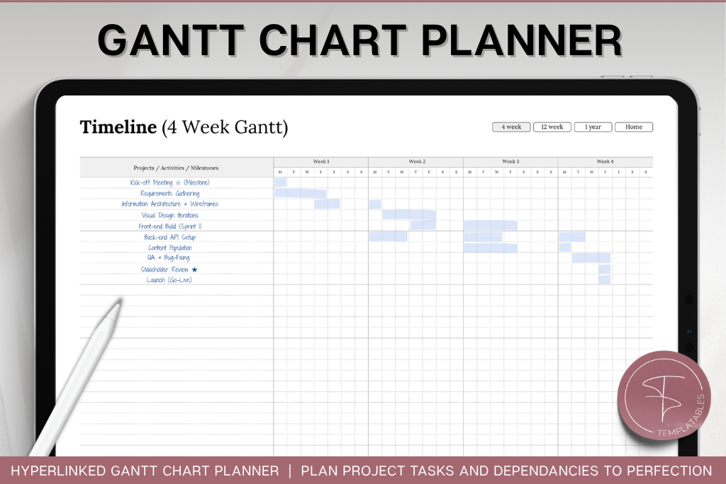 Gantt Chart Project Planner