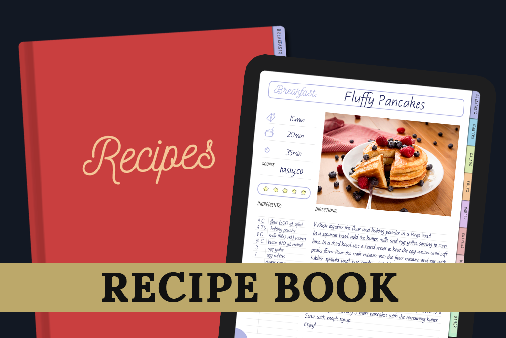 Mydailyplanners Recipe Book