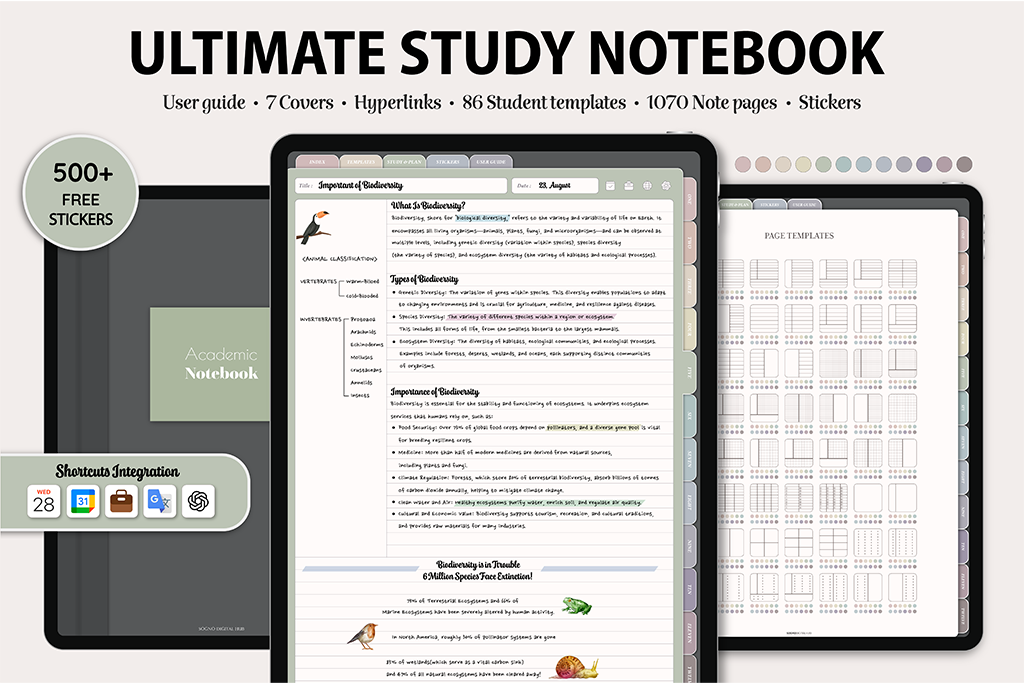 Ultimate Neutral Study Notebook (ChatGPT Integration)