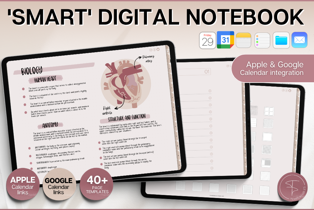 Smart Digital Notebook (Landscape, Coffee)