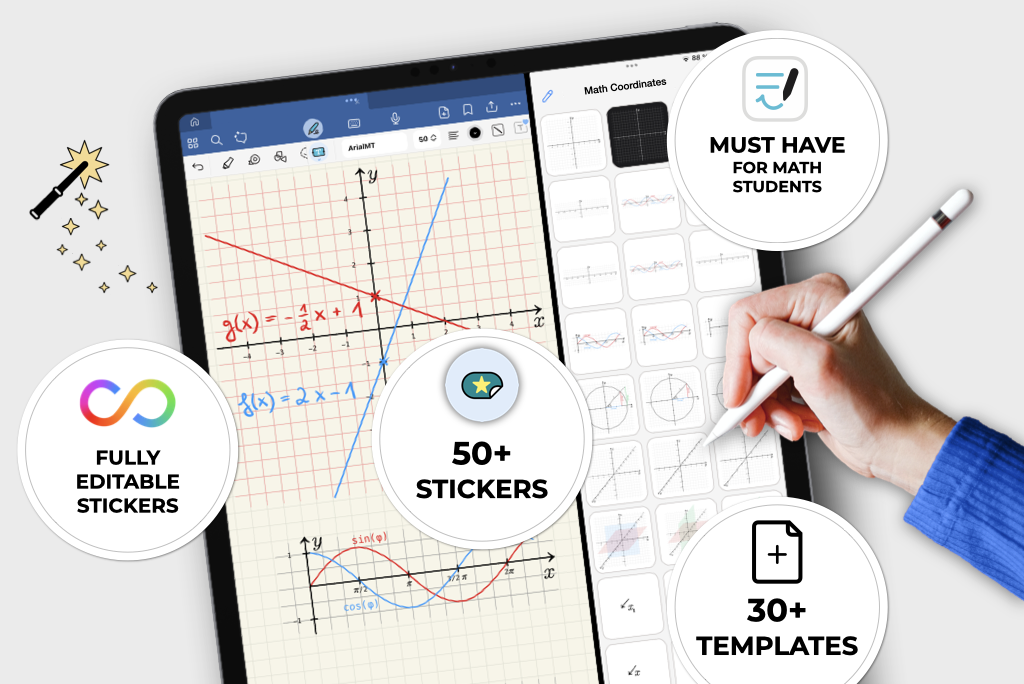 Editable Math Coordinates by Widescreen