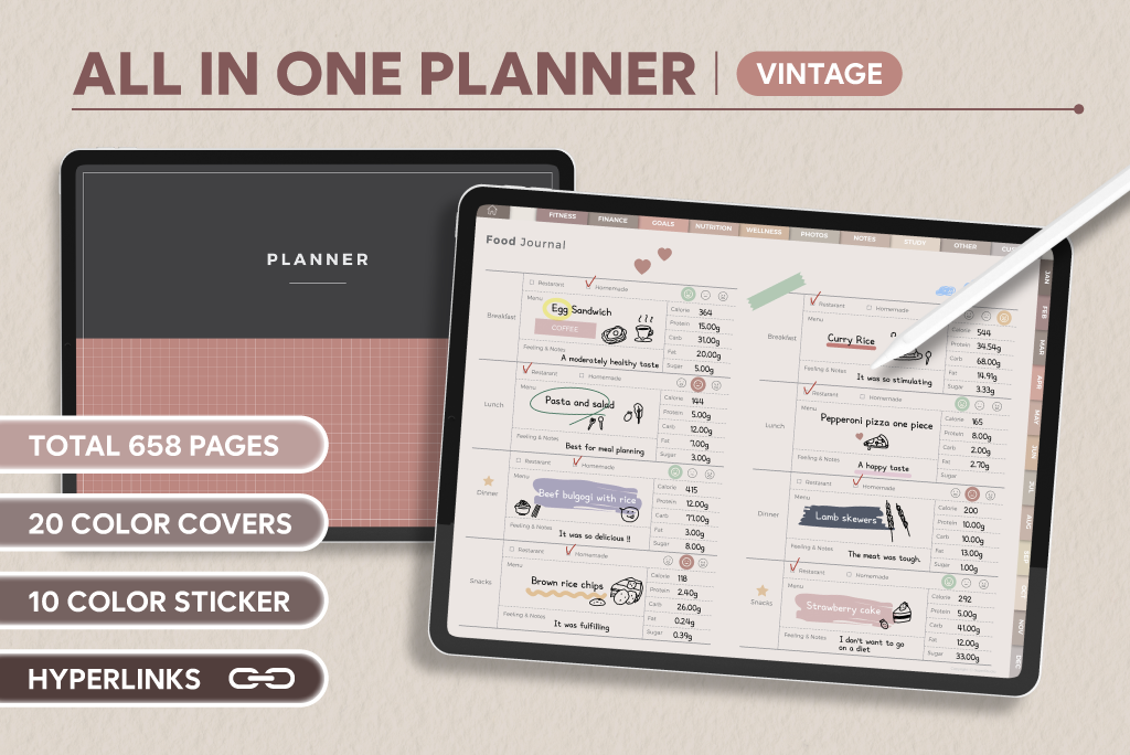 All-in-one Planner (Vintage)