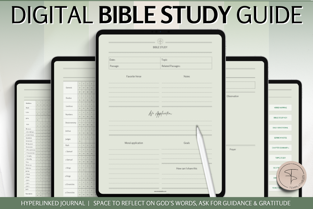 Digital Bible Study Guide & Journal (Green)