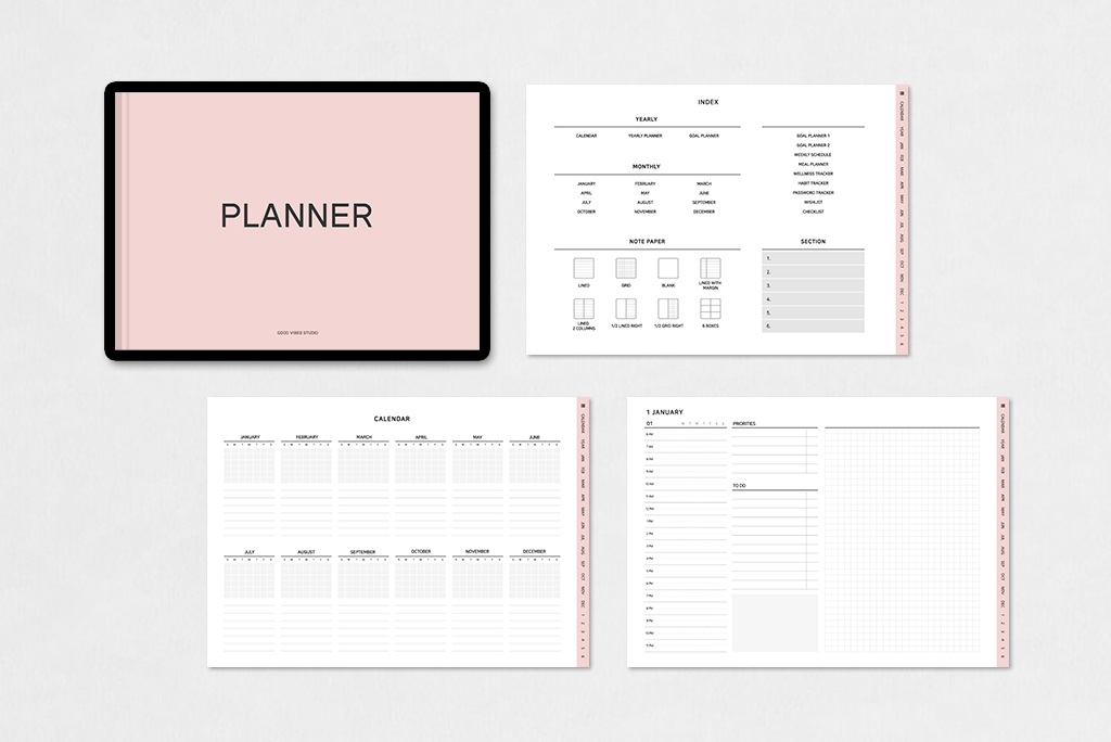 Student Organizer Planner (Pink)