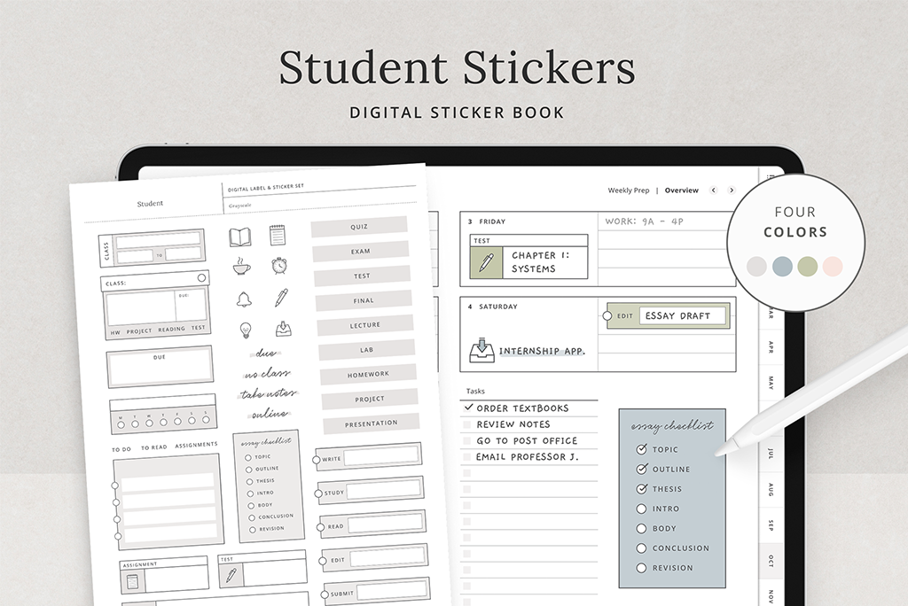 Student Sticker Book