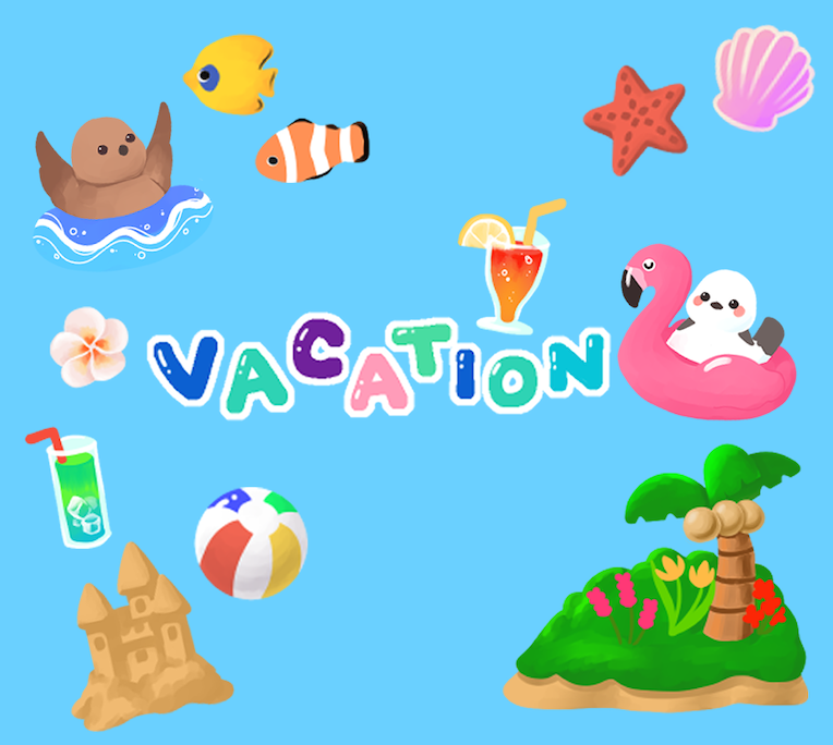 Summer Vacation Stickers