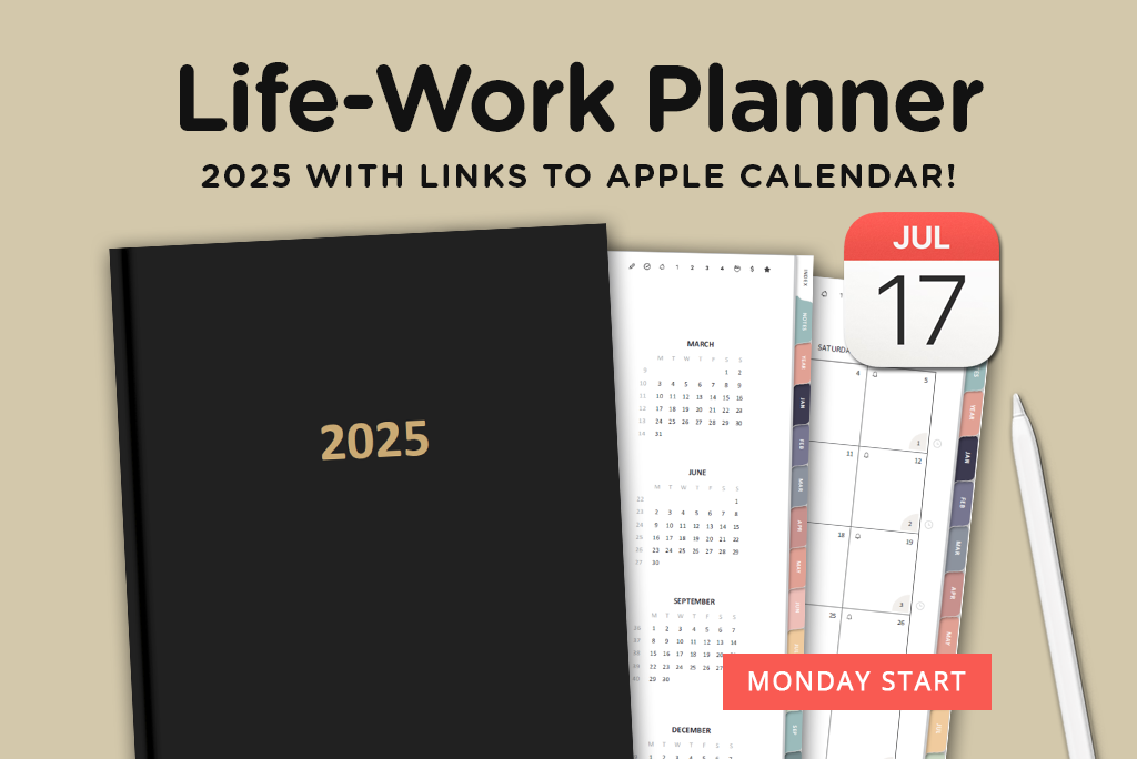 2025 Portrait Life-Work Digital Planner (Montag)