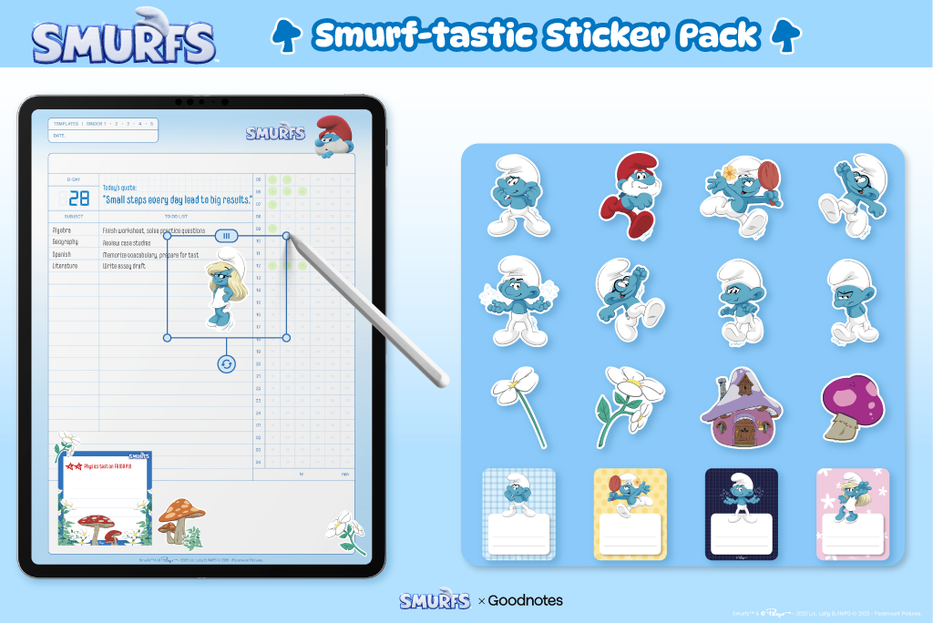 The Smurfs Sticker Pack <Smurf-tastic Stickers>