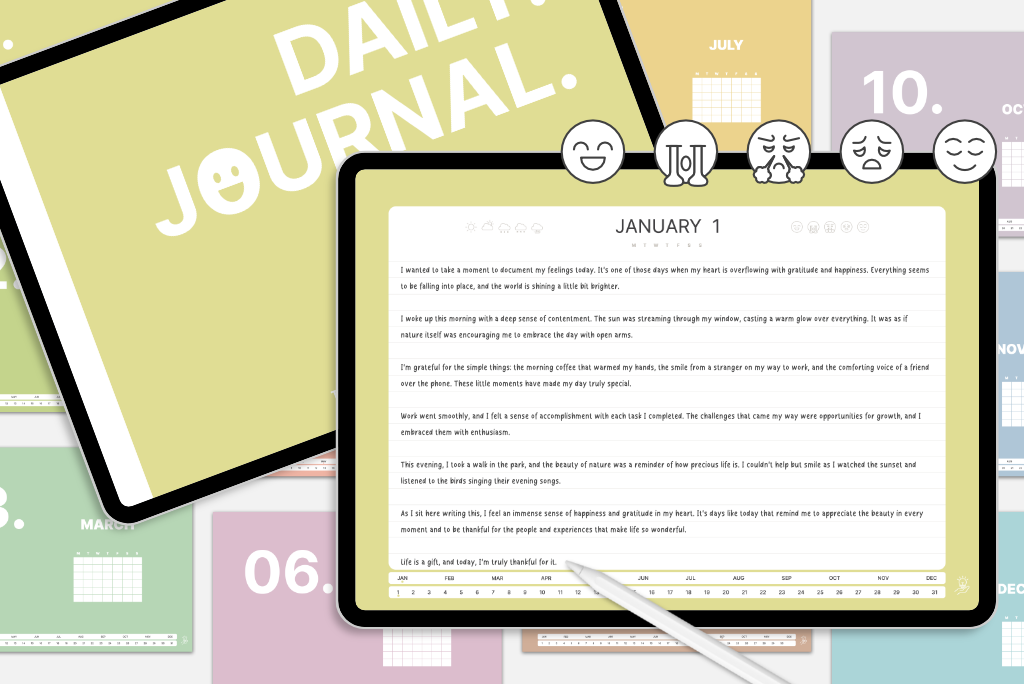 Daily Journal of Thoughts and Moments (Colors)