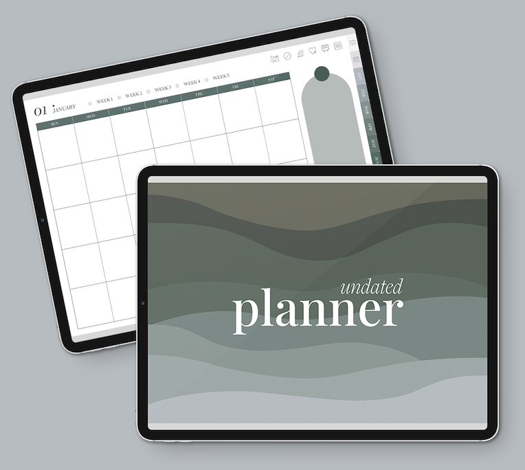 Green Elegant Planner