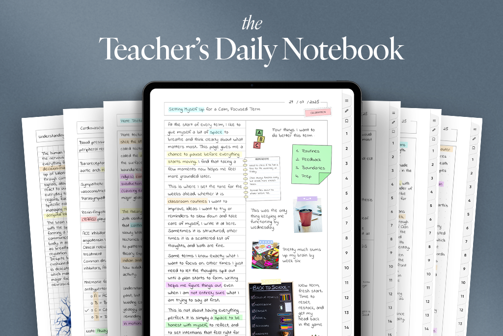 Teacher's Daily Notebook (White)