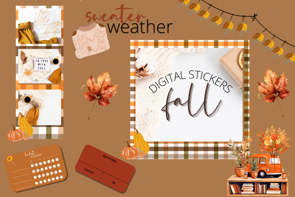 Fall Digital Stickers
