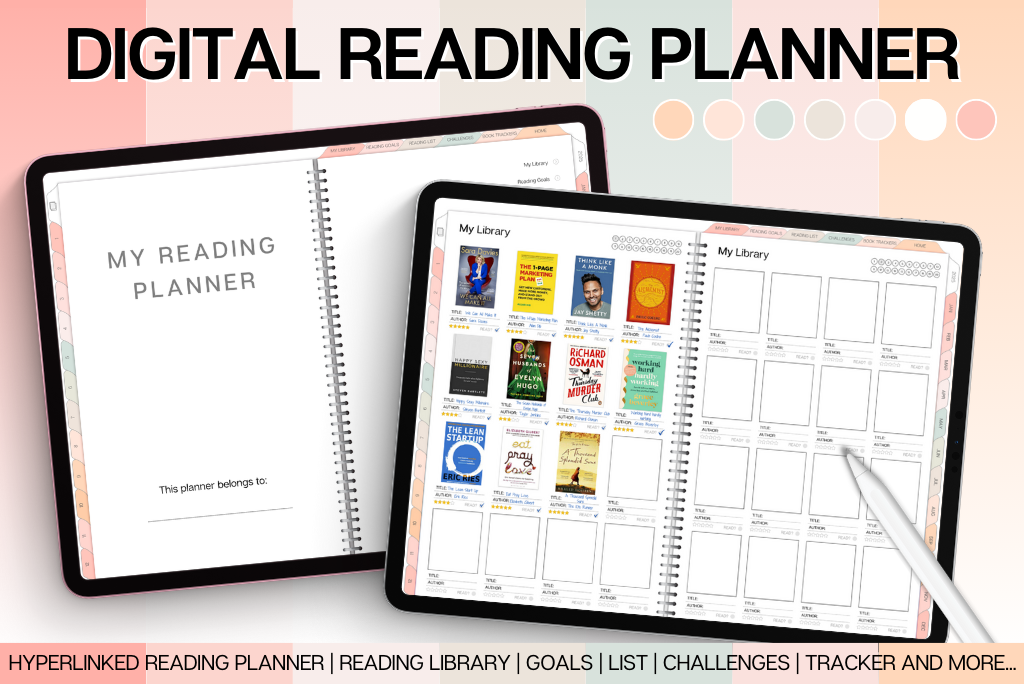 2025 Digital Reading Planner