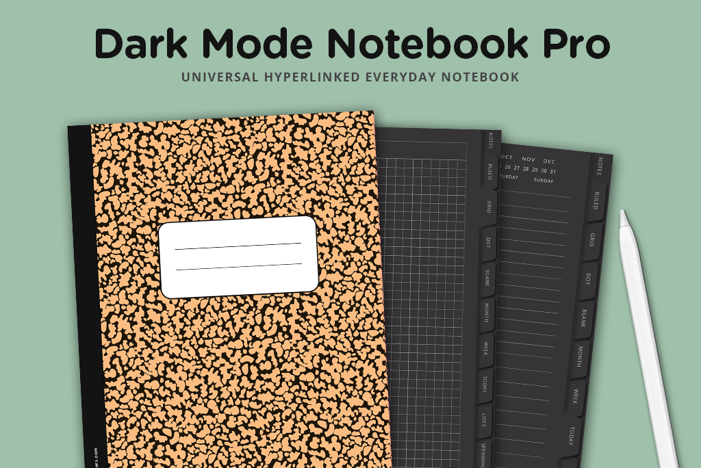 Dark Mode Notebook Pro